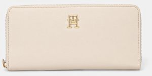Peňaženka Tommy Hilfiger dámska, béžová farba, AW0AW17266