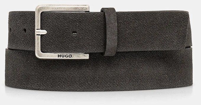 Opasok HUGO pánsky, šedá farba, 50542460