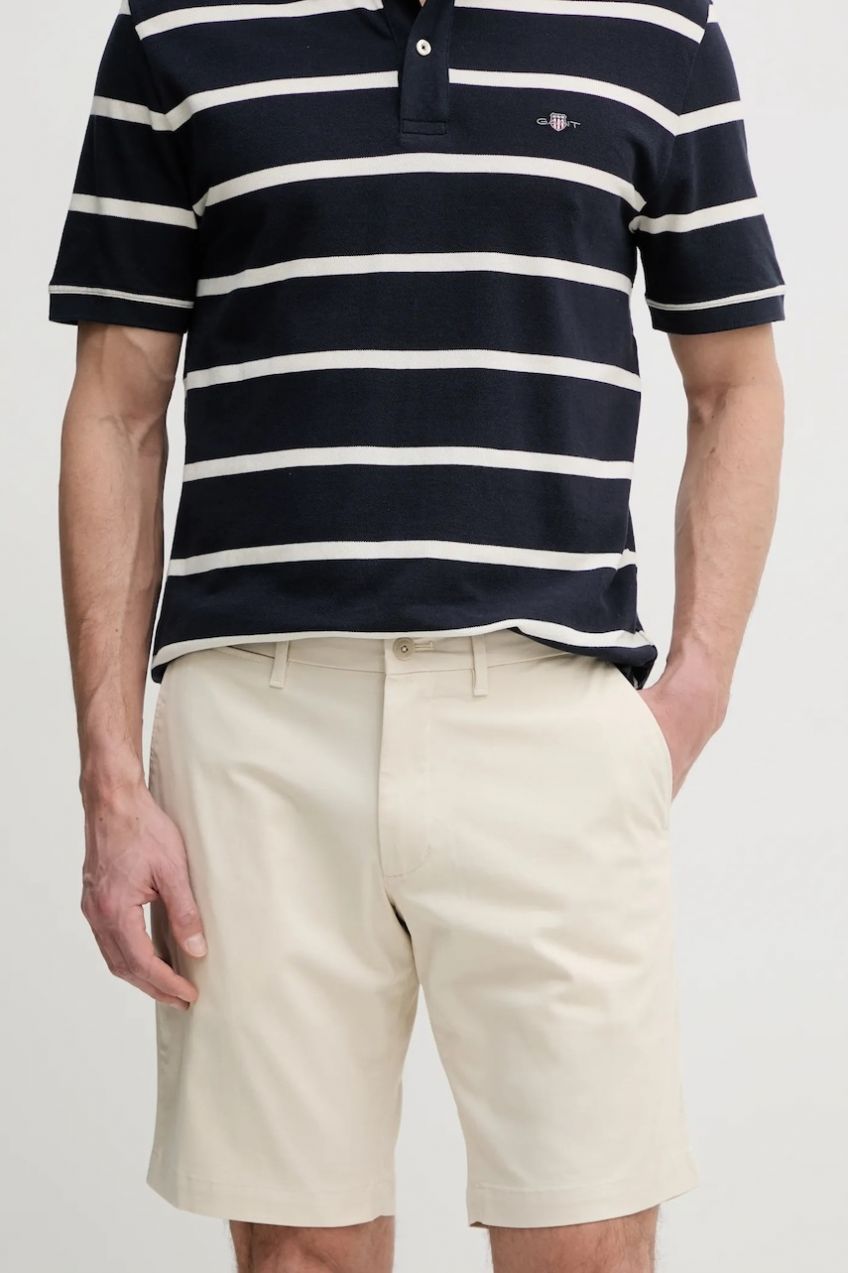 Šortky Tommy Hilfiger pánske, béžová farba