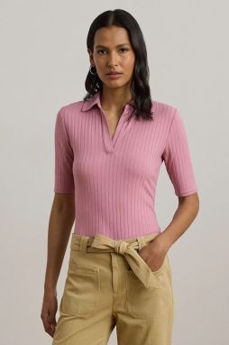 Tričko Lauren Ralph Lauren dámske, ružová farba, 200963914