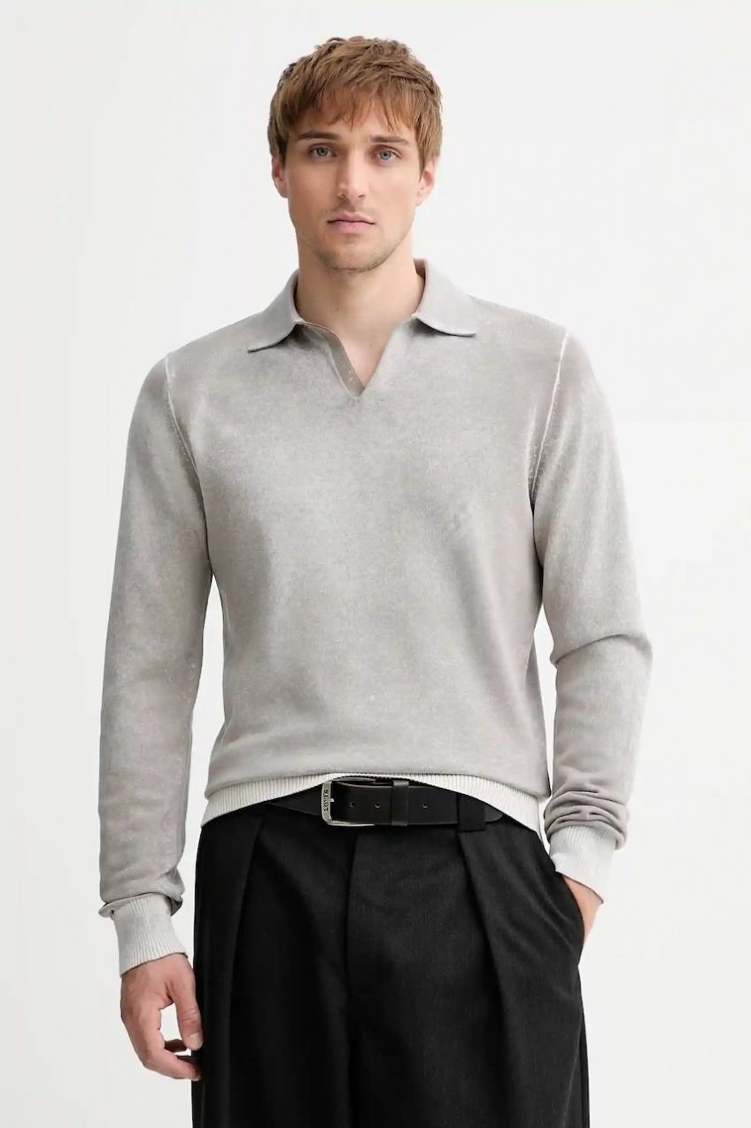 Bavlnený sveter Diesel K-LORENZO šedá farba, ľahký, A14849.0BEAR