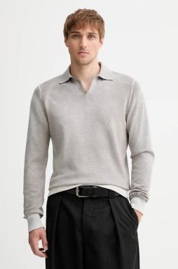 Bavlnený sveter Diesel K-LORENZO šedá farba, ľahký, A14849.0BEAR