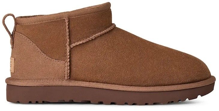 Semišové snehule UGG Classic Ultra Mini hnedá farba, 1116109.RYK