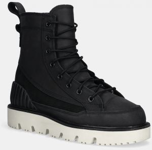 Nubukové čižmy Converse Chuck 70 Rugged čierna farba, A14190C