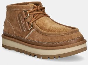 Semišové topánky UGG Hayden Moc pánske, hnedá farba, 1158276-CHE
