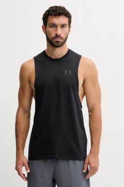 Tréningové tričko Under Armour čierna farba, 1329286
