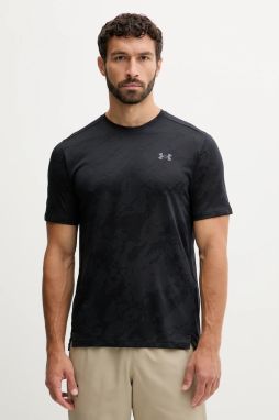 Tréningové tričko Under Armour čierna farba, vzorovaná, 1390047