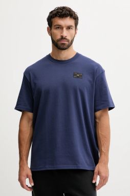 Tričko Under Armour pánske, tmavomodrá farba, jednofarebná, 6005668
