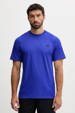 Tréningové tričko adidas Performance TR-ES BASE modrá farba, s potlačou, JX2803