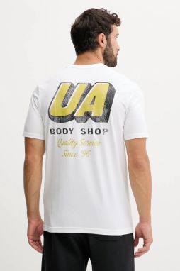 Tričko Under Armour pánske, biela farba, s potlačou, 6004178