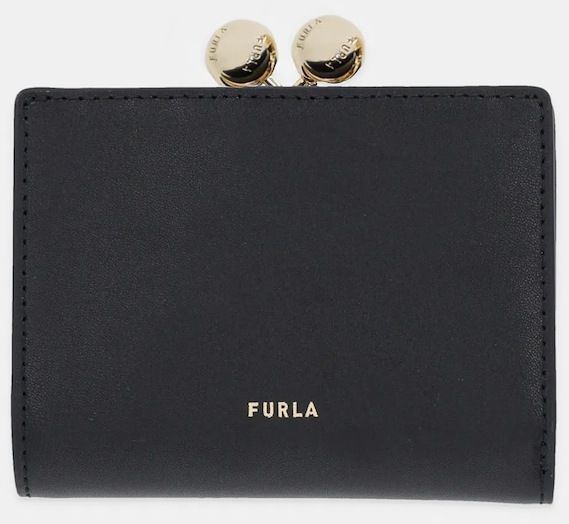 Kožená peňaženka Furla čierna farba, WP00541.BX3104.O6000