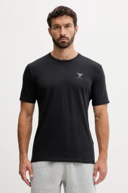 Tréningové tričko Under Armour čierna farba, s potlačou, 1387797