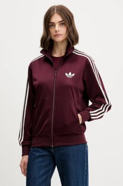 Mikina adidas Originals Firebird červená farba, s nášivkou, KH1592