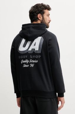Mikina Under Armour Rival čierna farba, s kapucňou, s potlačou, 6003955