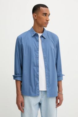 Košeľa Levi's modrá farba, slim, s klasickým golierom, 86625