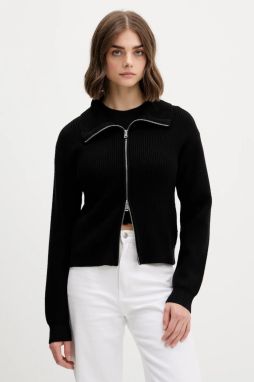 Kardigán Guess Jeans čierna farba, W5BR06 Z0572