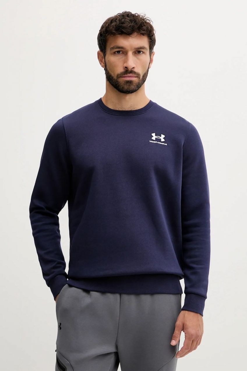Mikina Under Armour bordová farba, s nášivkou