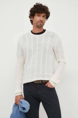 Kašmírový sveter Polo Ralph Lauren pánsky, béžová farba