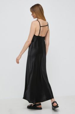 Šaty Max Mara Leisure čierna farba,maxi,áčkový strih,2416221088600