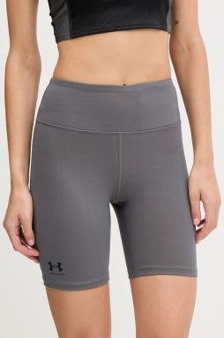 Tréningové šortky Under Armour Rival čierna farba, jednofarebná, vysoký pás, 1386703