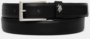 Kožený opasok U.S. Polo Assn. Hitchcock pánsky, čierna farba, AIUH32375MHN