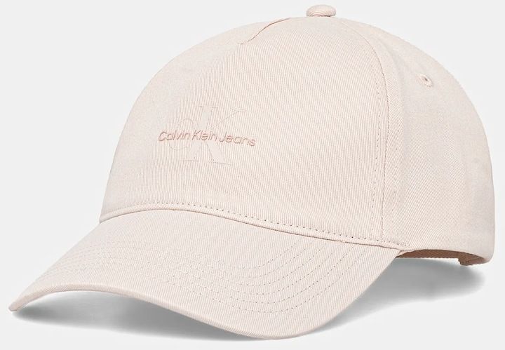 Bavlnená šiltovka Calvin Klein Jeans ružová farba, jednofarebná, LV04K5027G