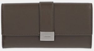 Peňaženka Calvin Klein dámska, hnedá farba, K60K612964