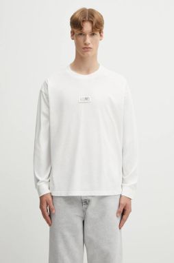 Bavlnené tričko s dlhým rukávom MM6 Maison Margiela x MM6 Wardro biela farba, jednofarebné, SH0GC0034.S24312.101