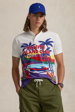 Bavlnené polo tričko Polo Ralph Lauren Polo Shirt viac farieb, s potlačou, 710958934