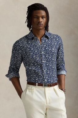 Ľanová košeľa Polo Ralph Lauren Sport Shirt regular, s klasickým golierom, 710968911