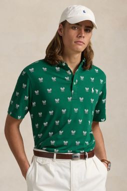 Bavlnené polo tričko Polo Ralph Lauren Polo Shirt zelená farba, vzorované, 710964977