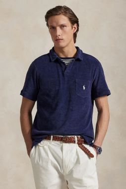 Bavlnené polo tričko Polo Ralph Lauren Polo Shirt tmavomodrá farba, jednofarebné, 710945245