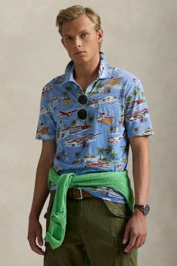 Ľanové polo Polo Ralph Lauren Polo Shirt viac farieb, vzorovaná, 710966450