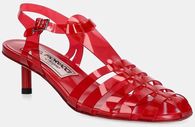 Lodičky Fiorucci Jelly Kitten Heels červená farba, W02SMASH415PT02RD01