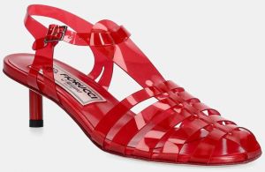 Lodičky Fiorucci Jelly Kitten Heels červená farba, W02SMASH415PT02RD01