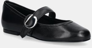 Kožené balerínky Coperni Ballerina Belt Flat čierna farba, COPSH74F6016