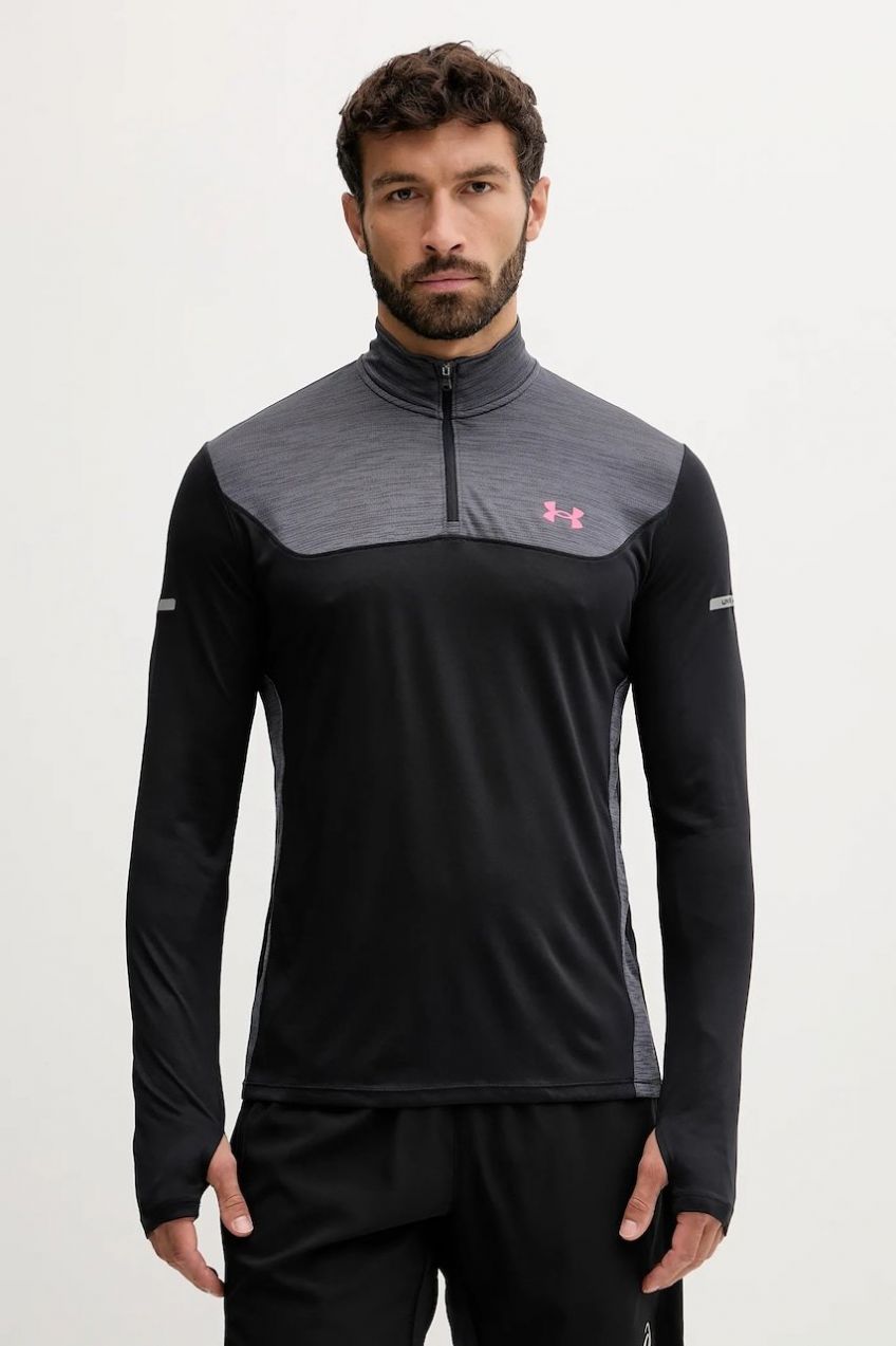 Tréningová mikina Under Armour UA Tech Utility čierna farba, s potlačou, 6004963