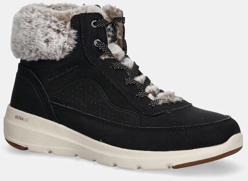 Snehule Skechers GLACIAL ULTRA - MOUNTAIN MUSE čierna farba, 144199