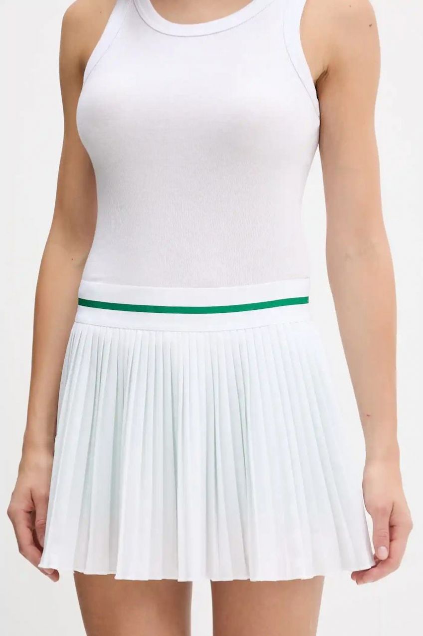 Sukňa adidas Originals Pleat Skirt PRO biela farba, mini, áčkový strih, JM4730