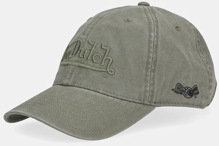 Bavlnená šiltovka Von Dutch zelená farba, VD.0.CAS1.FORESTNK