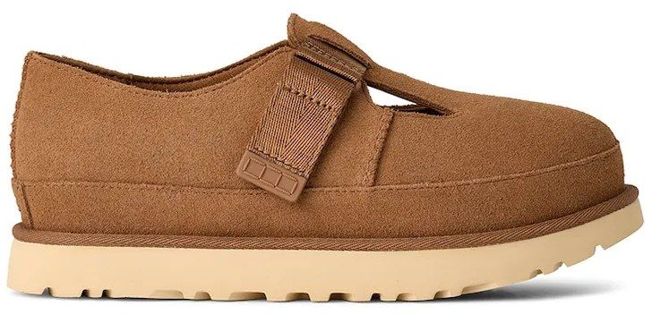 Semišové poltopánky UGG Goldenstar Mary Jane hnedá farba, na platforme, 1171506.CHE