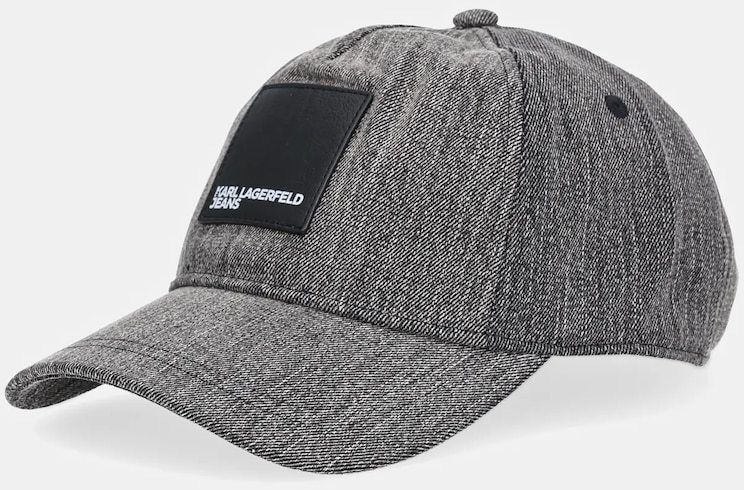 Bavlnená šiltovka Karl Lagerfeld Jeans šedá farba, A4W33076