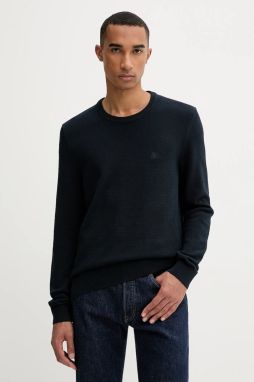 Bavlnený sveter Marc O'Polo tmavomodrá farba, ľahký, B21502360074
