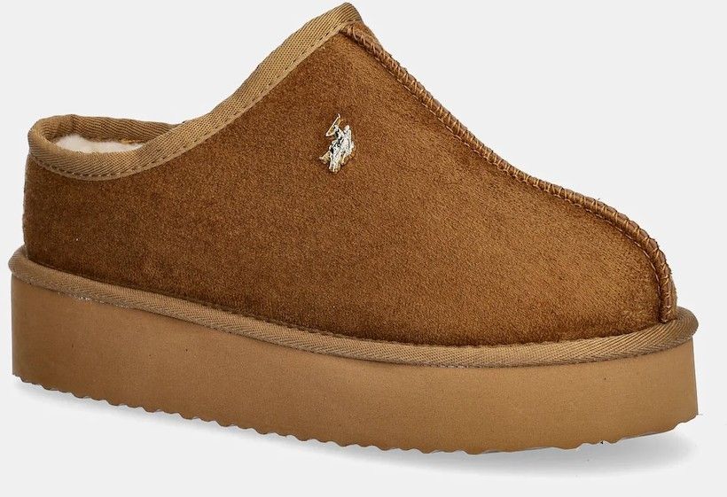 Papuče U.S. Polo Assn. VERA001 hnedá farba, VERA001W/EH1