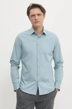 Košeľa Calvin Klein pánska, slim, s klasickým golierom, K10K108229