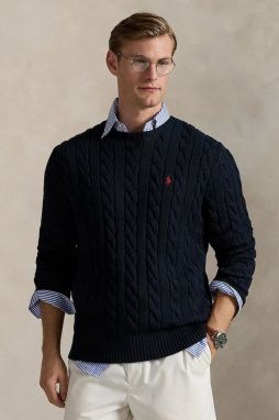 Bavlnený sveter Polo Ralph Lauren béžová farba, 710775885