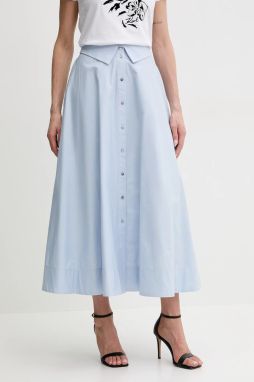 Bavlnená sukňa Karl Lagerfeld maxi, áčkový strih, A2W12005