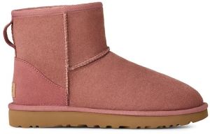 Semišové snehule UGG Classic Mini II ružová farba, 1016222.PDW