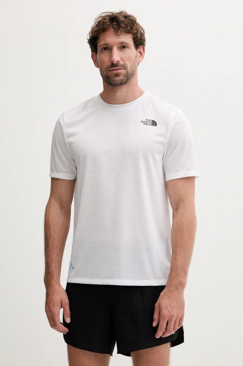 Tréningové tričko The North Face Multiple Placement biela farba, s potlačou, NF0A8E1BFN41