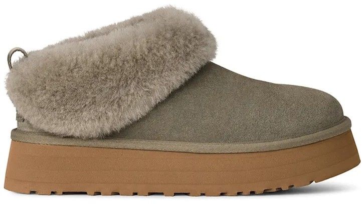 Semišové snehule UGG Tazzelle zelená farba, 1171393.MSG